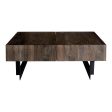 Tiburon - Storage Coffee Table - Dark Gray Brown For Sale