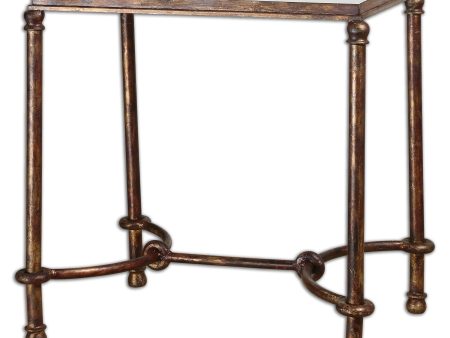 Warring - Iron End Table - Dark Brown Online Sale