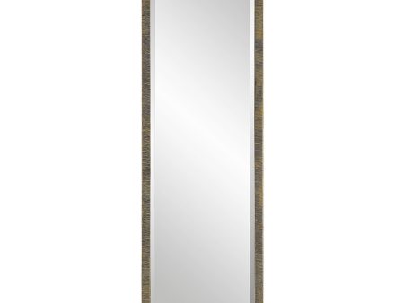 Abanu - Ribbed Gold Dressing Mirror Online now