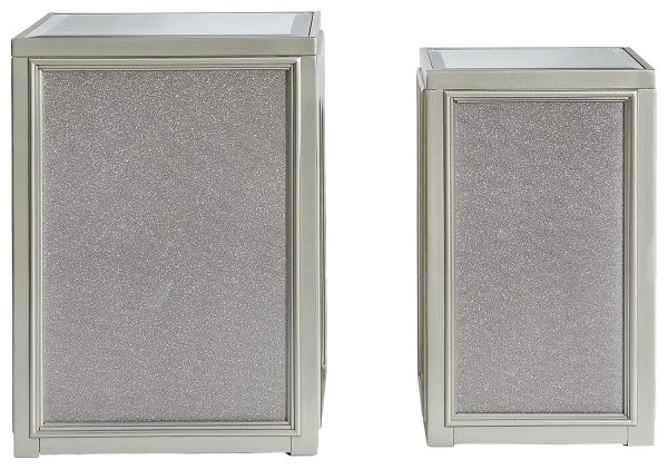 Traleena - Silver Finish - Nesting End Tables (Set of 2) Hot on Sale