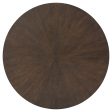 Brazburn - Dark Brown   Gold Finish - Round End Table Cheap