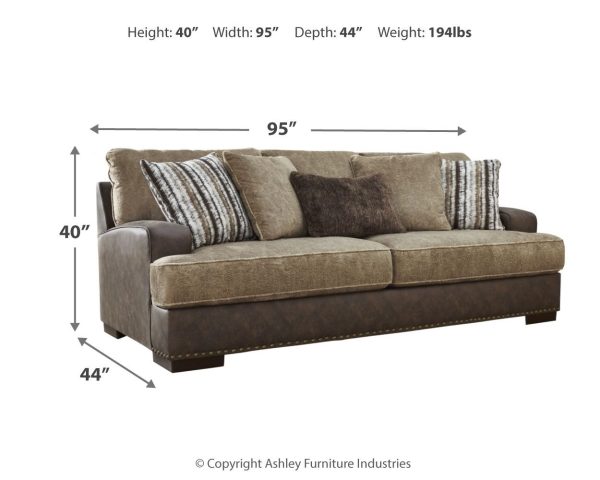 Alesbury - Chocolate - Sofa For Cheap