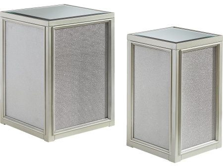 Traleena - Silver Finish - Nesting End Tables (Set of 2) Hot on Sale