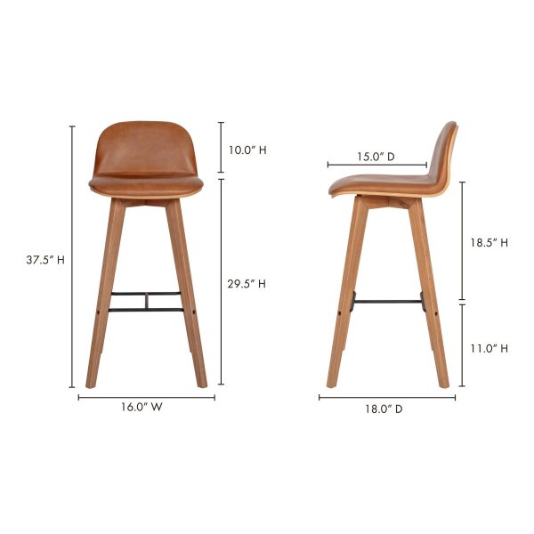 Napoli - Leather Barstool - Tan For Sale