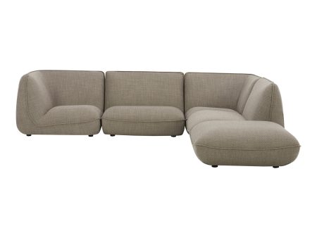 Zeppelin - Lounge Modular Sectional - Dark Gray Online Sale