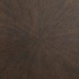 Brazburn - Dark Brown   Gold Finish - Round End Table Cheap